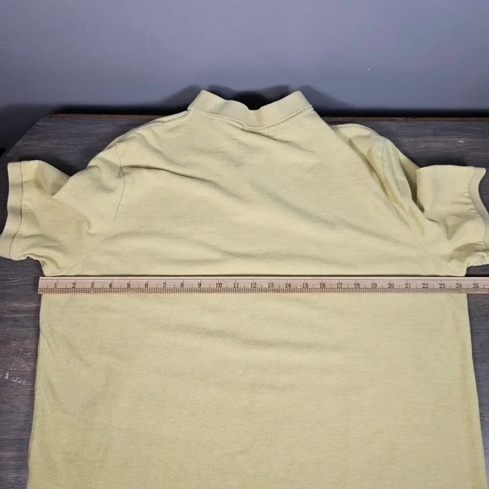 Polo Ralph‎ Lauren Mens XL Classic Fit Short Sleeve Blue Pony Yellow Pastel